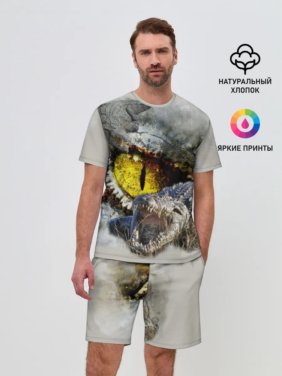 Мужской костюм с шортами / Глаз крокодила