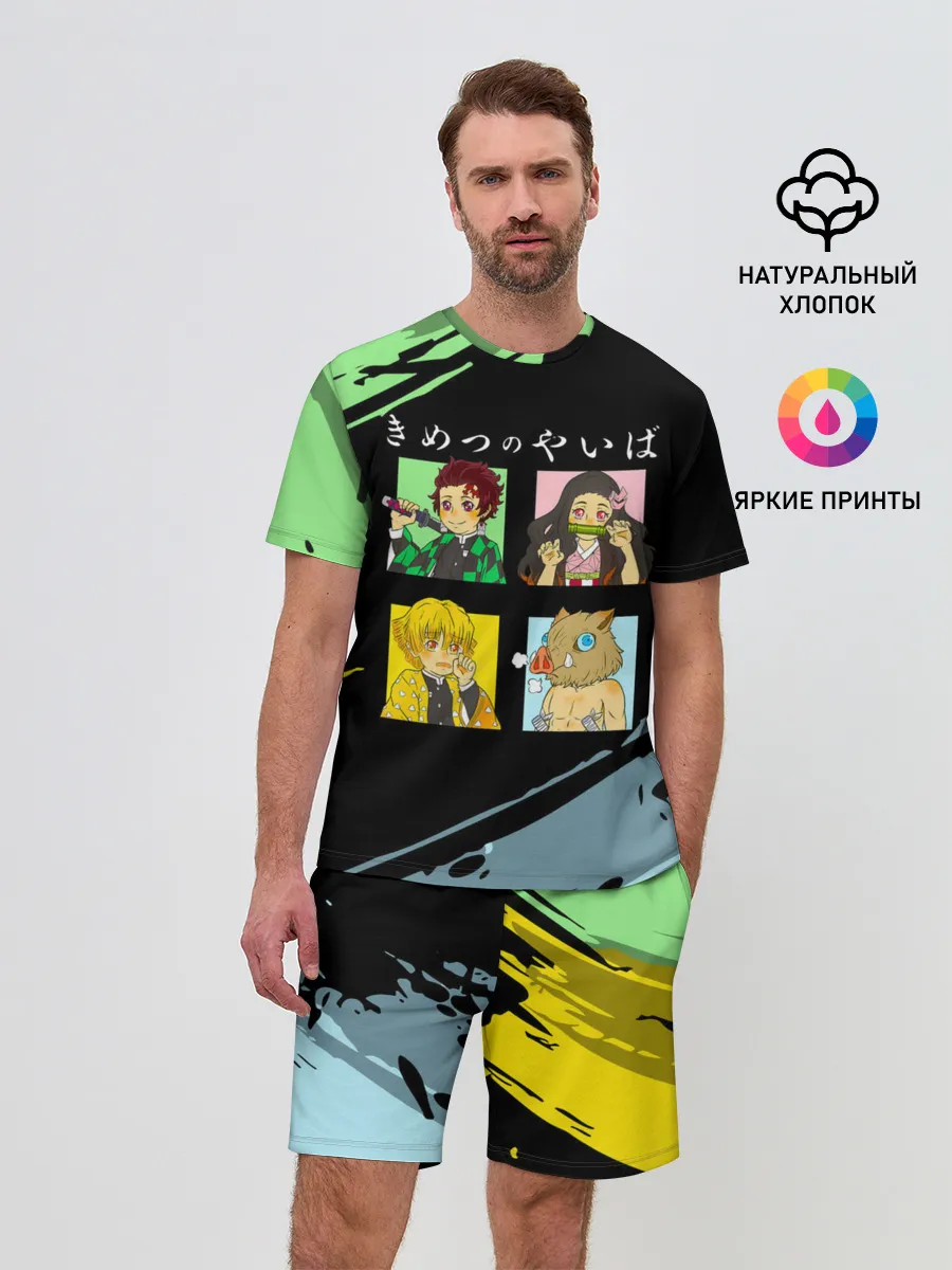 Мужской костюм с шортами / Танджиро Незуко Зеницу и Иноске