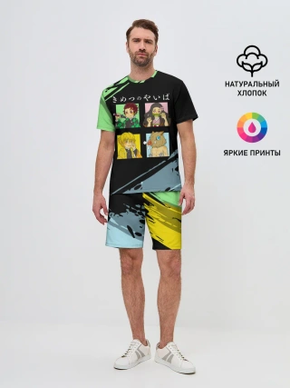 Мужской костюм с шортами / Танджиро Незуко Зеницу и Иноске