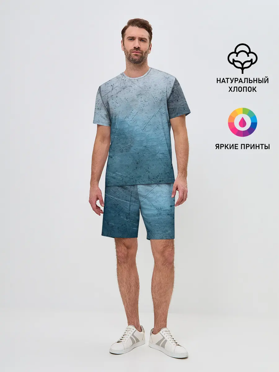 Мужской костюм с шортами / Blue Glass
