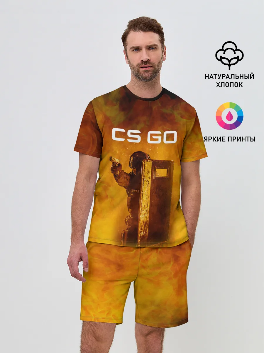 Мужской костюм с шортами / CS GO SWAT | КС ГО
