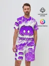 Мужской костюм с шортами / DISCORD / ДИСКОРД / ТРЕЩИНЫ