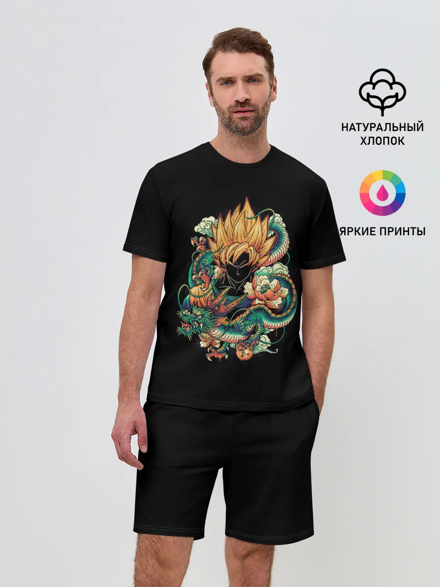 Мужской костюм с шортами / Dragon Ball. Retro Style
