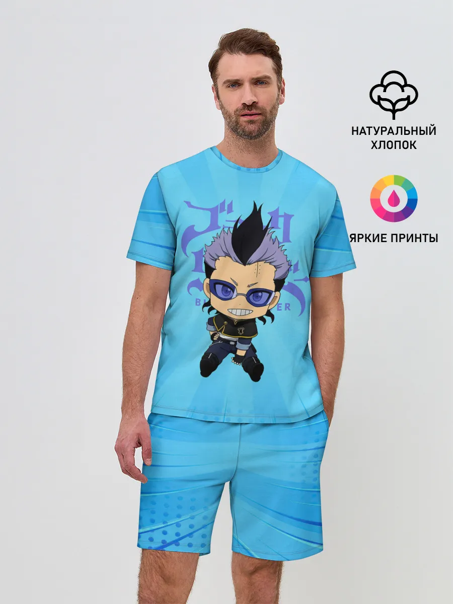 Мужской костюм с шортами / Магна Свинг | Чёрный Клевер