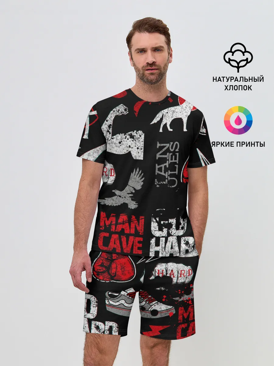 Мужской костюм с шортами / ЧТО ТО МОТИВАЦИОННОЕ 3D