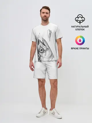 Мужской костюм с шортами / рыбка