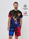 Мужской костюм с шортами / ЛИОНЕЛЬ МЕССИ / ОГОНЬ / FIRE