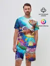 Мужской костюм с шортами / Морские черепахи