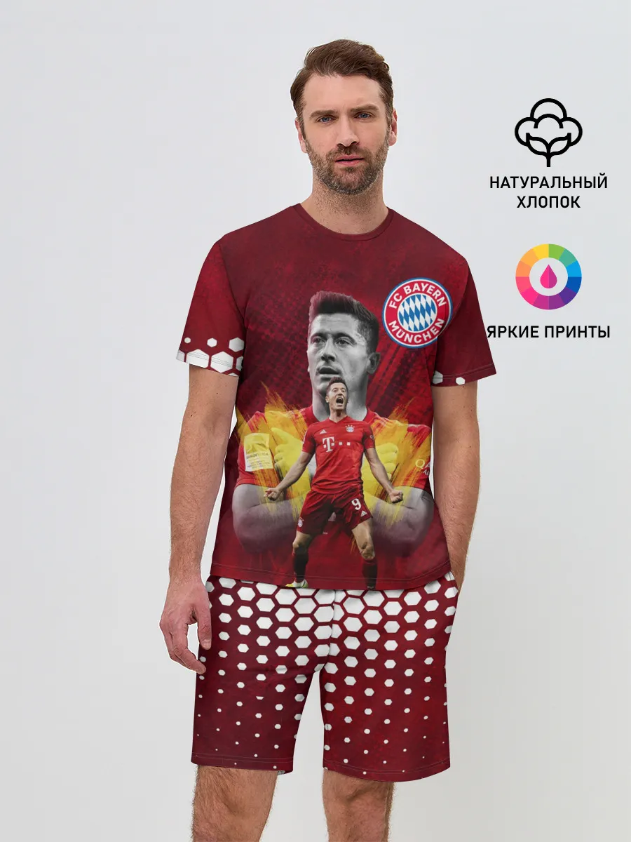 Мужской костюм с шортами / РОБЕРТ ЛЕВАНДОВСКИ / БАВАРИЯ