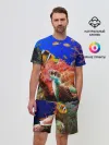Мужской костюм с шортами / Морская черепаха