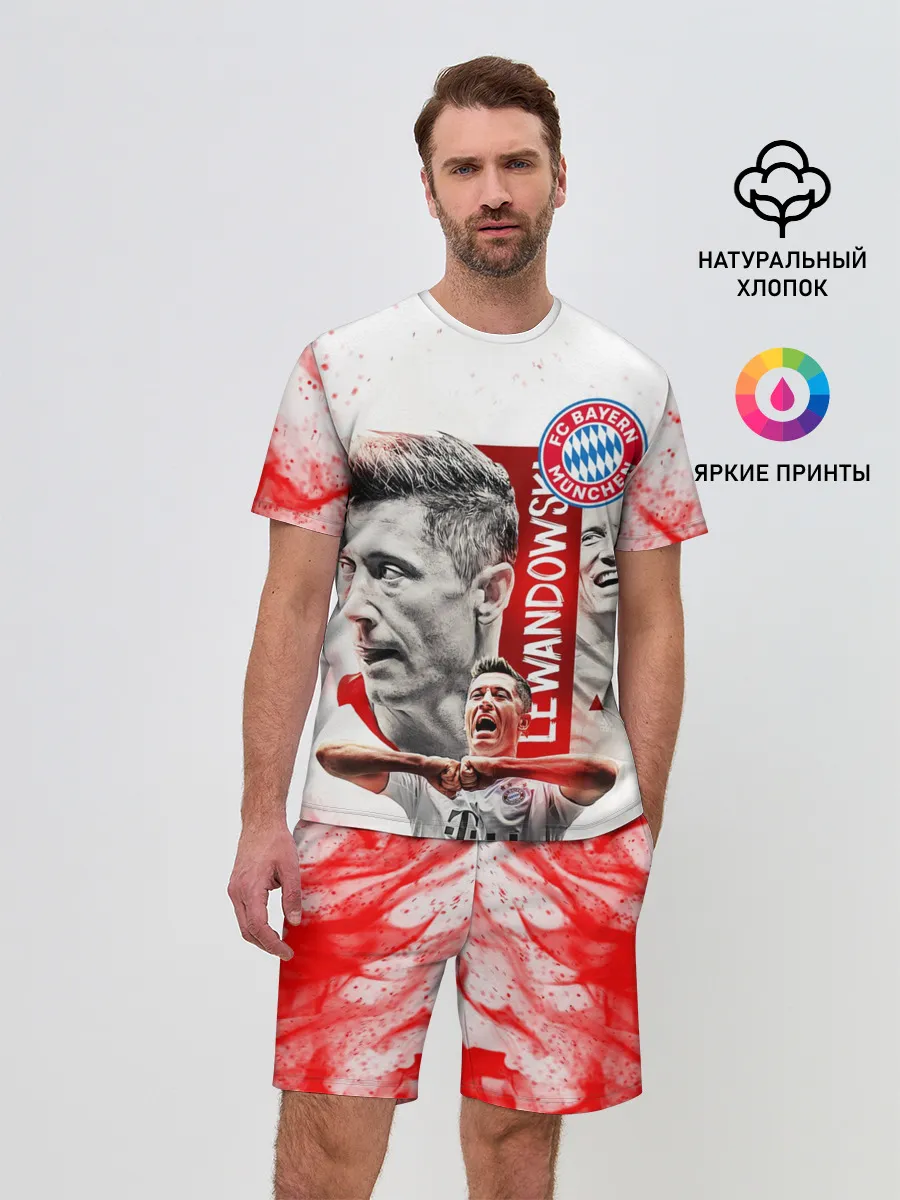 Мужской костюм с шортами / РОБЕРТ ЛЕВАНДОВСКИ / БАВАРИЯ