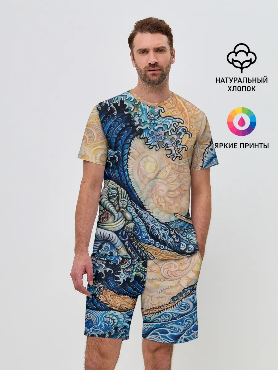 Мужской костюм с шортами / Indian Ocean psychedelics