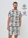 Мужской костюм с шортами / рыбки