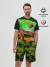 Мужской костюм с шортами / Тропическая лягушка