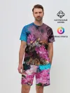 Мужской костюм с шортами / Коралловые рыбки
