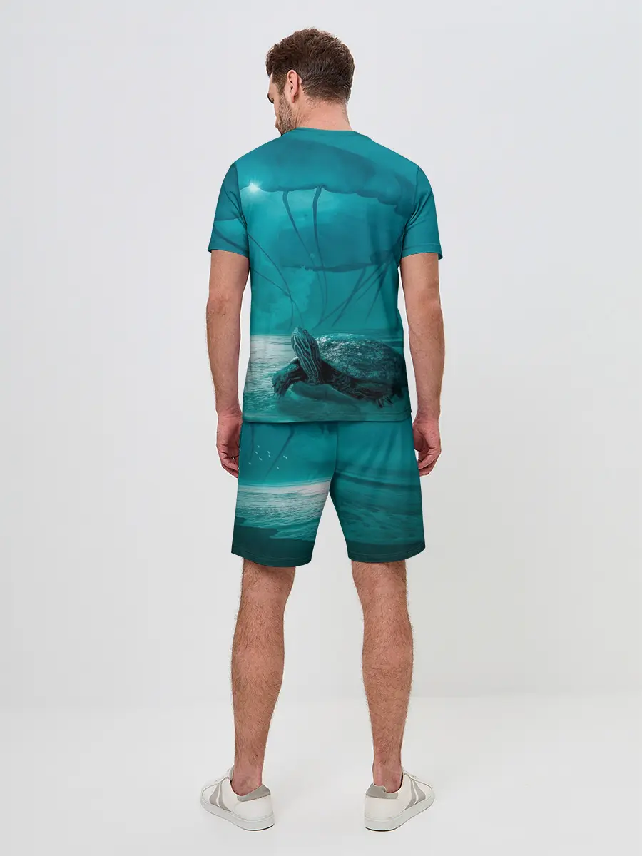 Мужской костюм с шортами / Медуза и черепаха