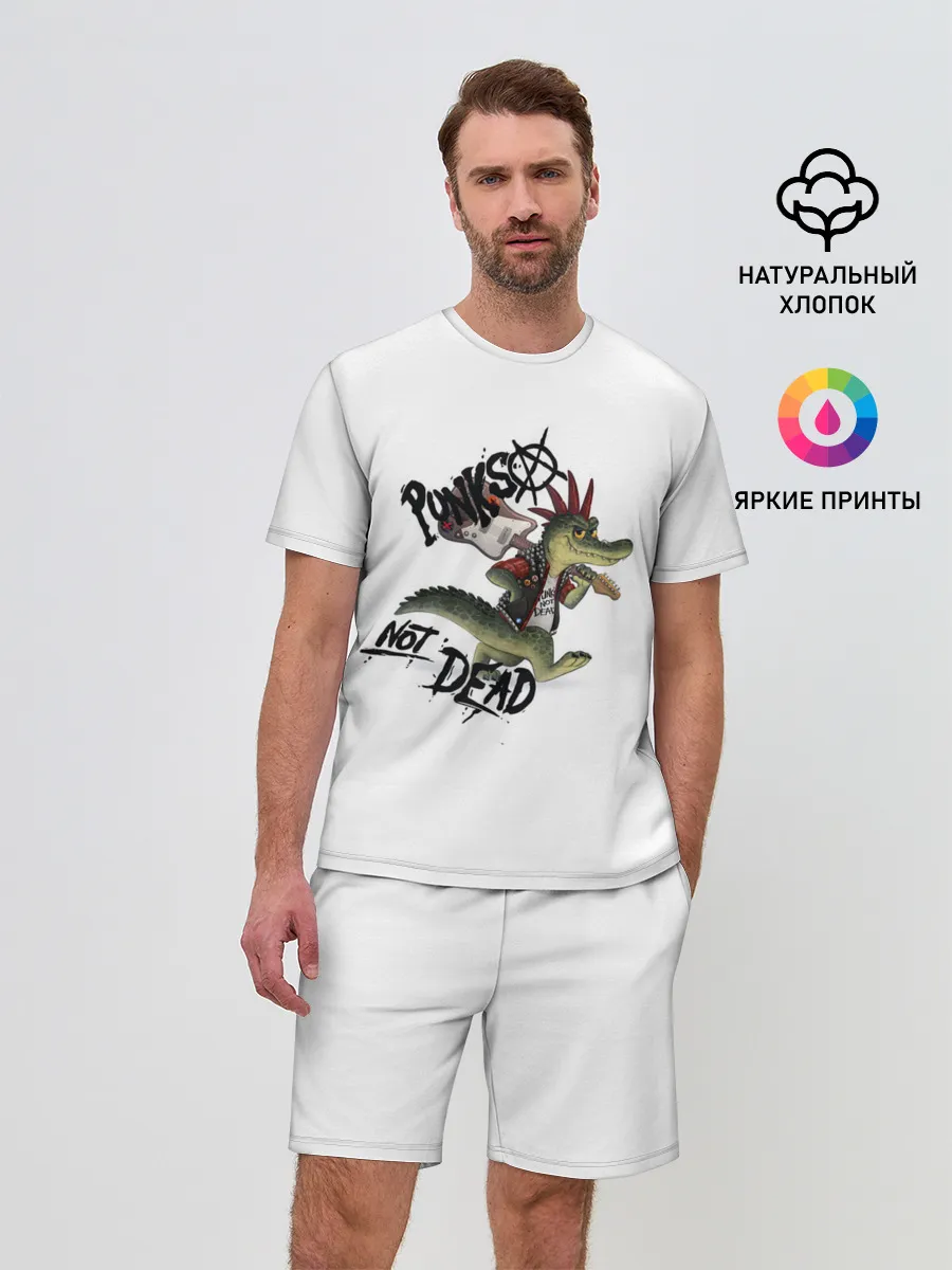 Мужской костюм с шортами / Крокодил панк