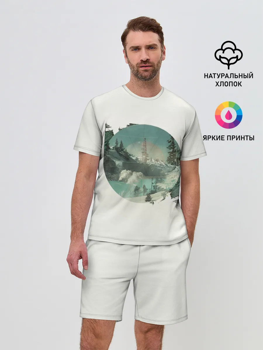 Мужской костюм с шортами / Необычное окно