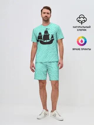 Мужской костюм с шортами / Корабль