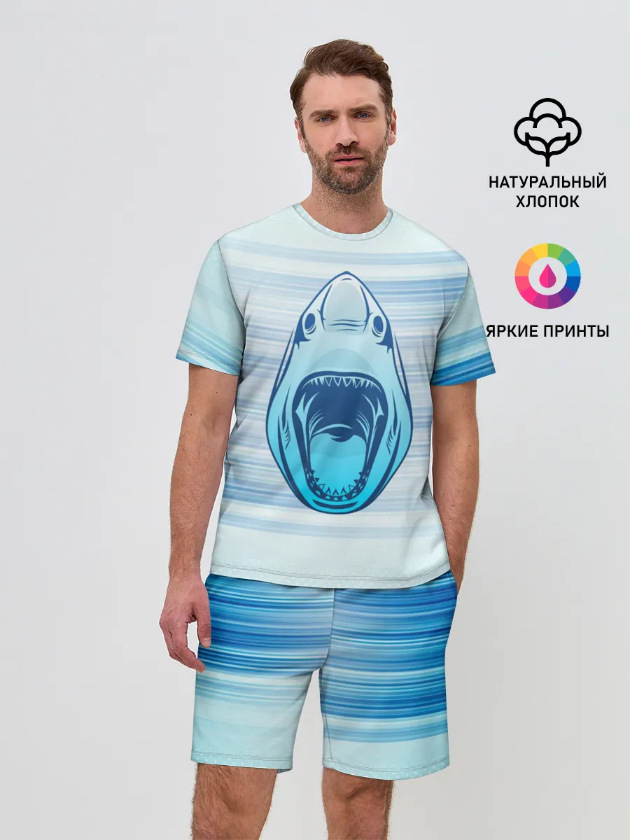 Мужской костюм с шортами / Акула