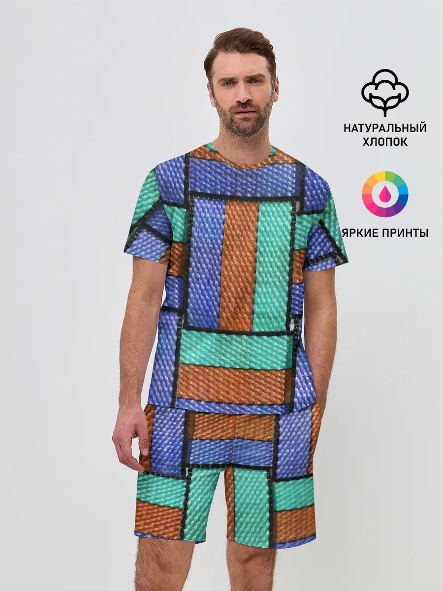 Мужской костюм с шортами / Stripes