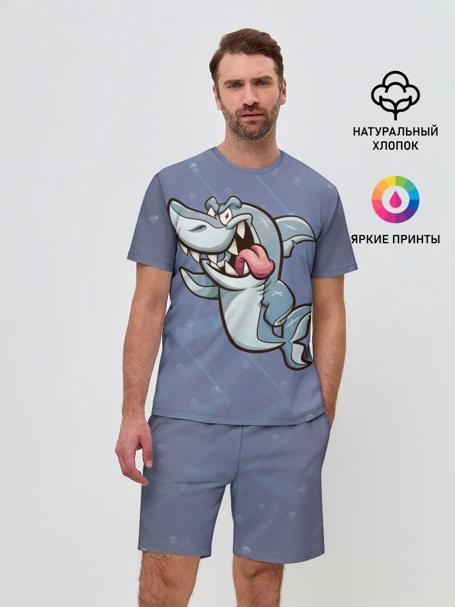 Мужской костюм с шортами / Акула