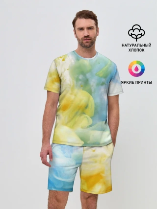 Мужской костюм с шортами / Coloful Smoke