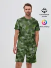 Мужской костюм с шортами / Canvas Green Camo