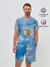 Мужской костюм с шортами / Воздушный шар в небе