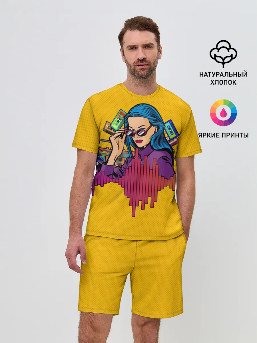 Мужской костюм с шортами / Ретро. Девушка 90-х Арт.