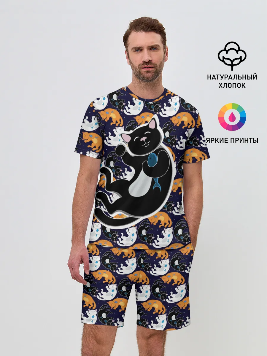 Мужской костюм с шортами / Японские котики