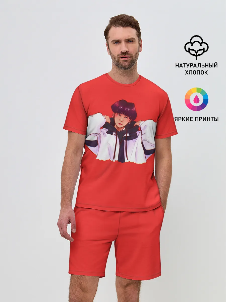 Мужской костюм с шортами / Suga Red
