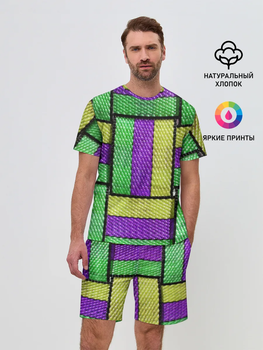 Мужской костюм с шортами / Цветные Ремешки