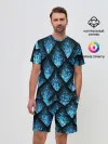 Мужской костюм с шортами / Чешуя ледяного дракона