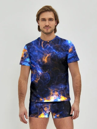 Мужские трусы с футболкой / Космос