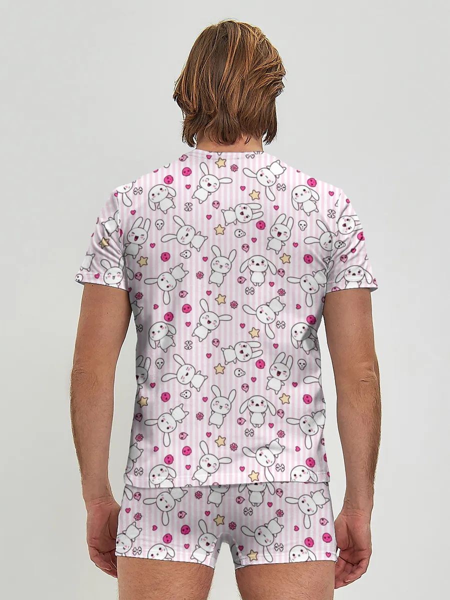 Мужские трусы с футболкой / Зайчики