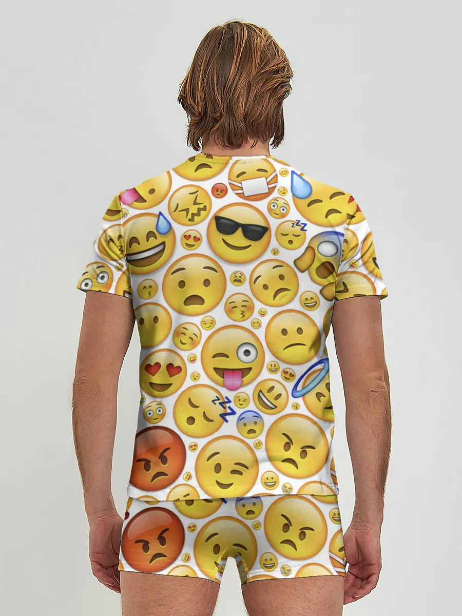 Мужские трусы с футболкой / Смайлы.