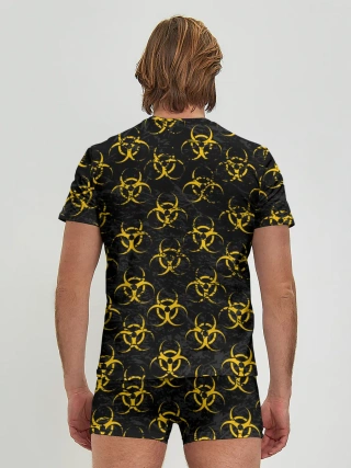 Мужские трусы с футболкой / YELLOW BIOHAZARD