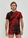 Мужские трусы с футболкой / МОЛНИЯ RED NEON