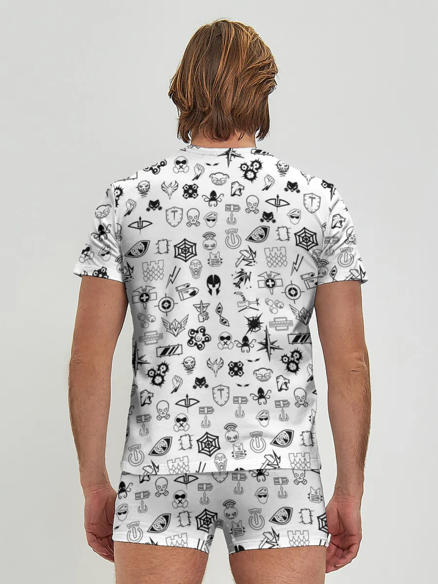 Мужские трусы с футболкой / RAINBOW SIX SIEGE | РАДУГА 6 ОСАДА | R6S