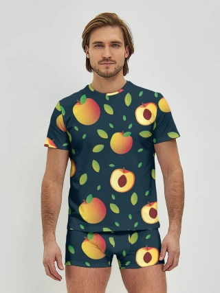 Мужские трусы с футболкой / Фруктовый арт