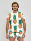 Мужские трусы с футболкой / Ананасовый арт