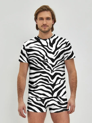 Мужские трусы с футболкой / Я зебра