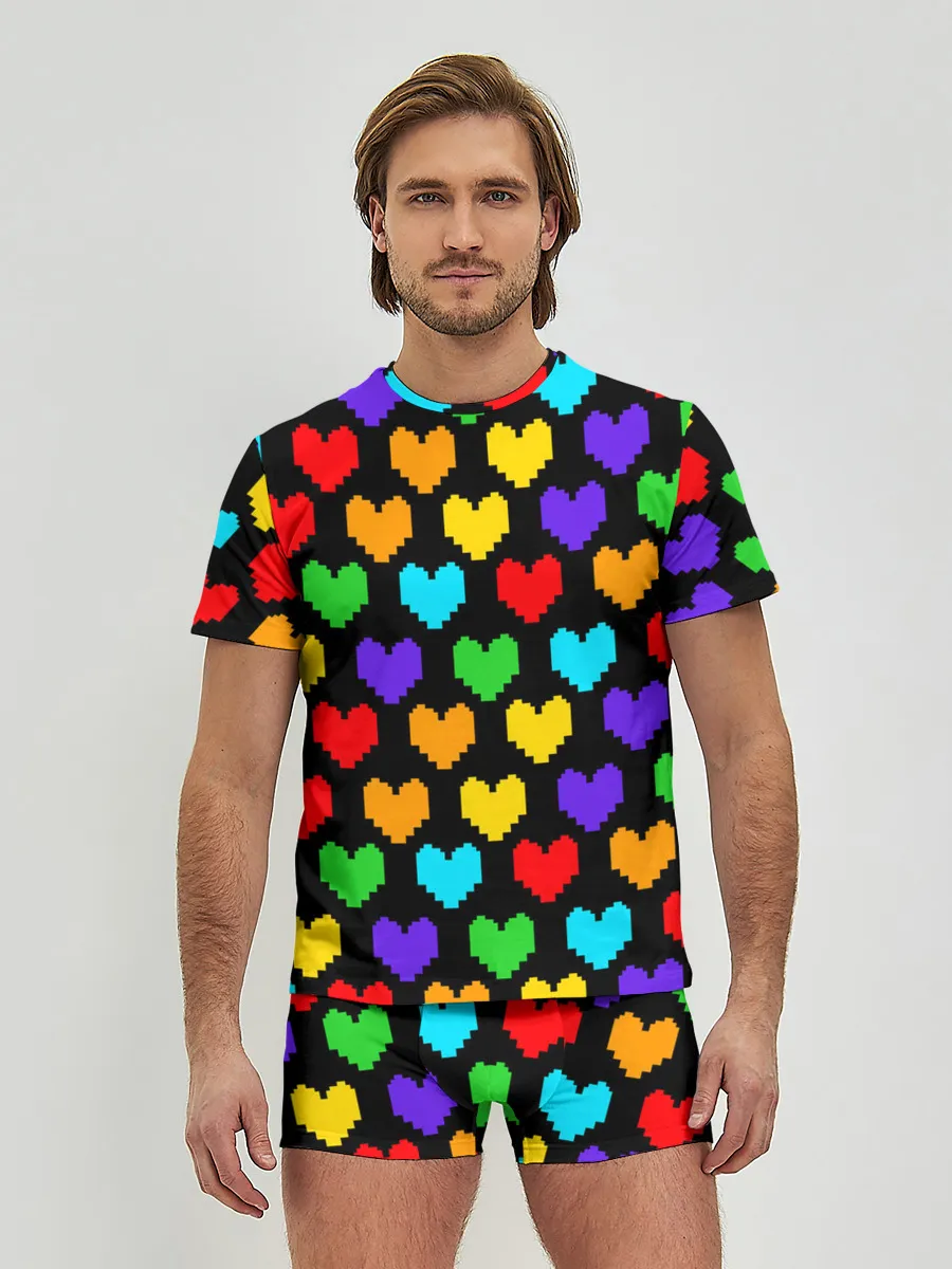 Мужские трусы с футболкой / UNDERTALE HEART