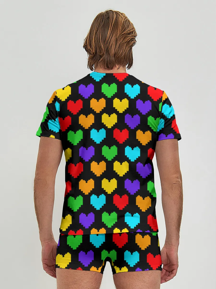 Мужские трусы с футболкой / UNDERTALE HEART