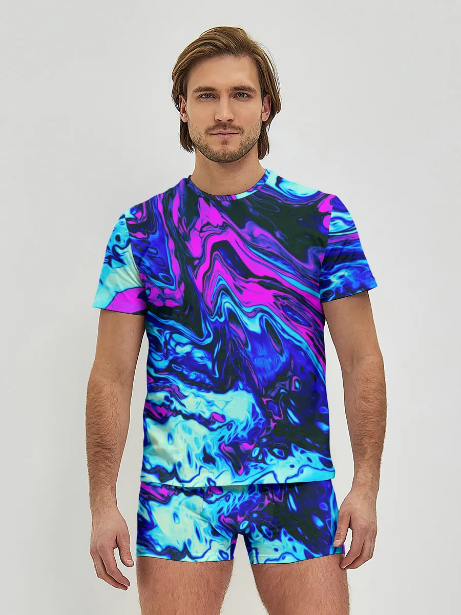 Мужские трусы с футболкой / DIGITAL ABSTRACT