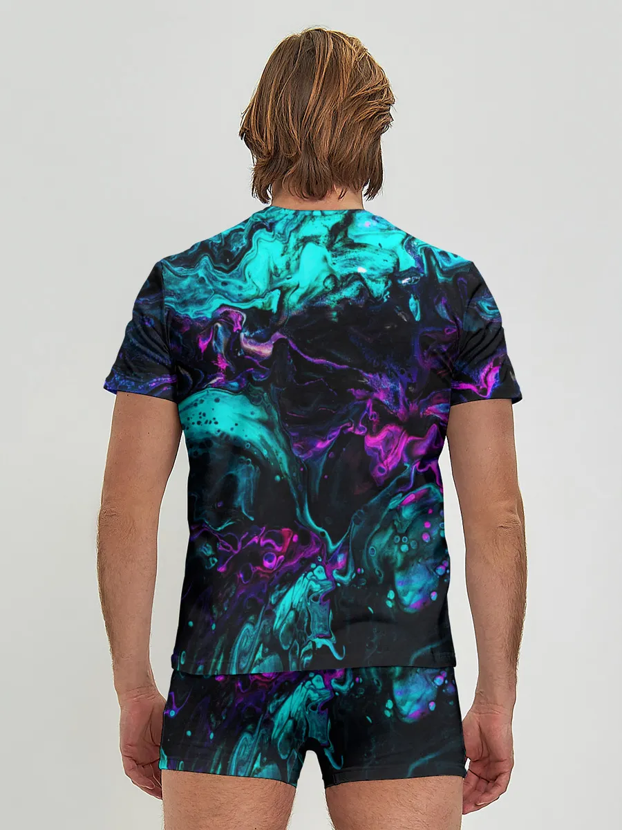 Мужские трусы с футболкой / НЕОНОВАЯ АБСТРАКЦИЯ | NEON