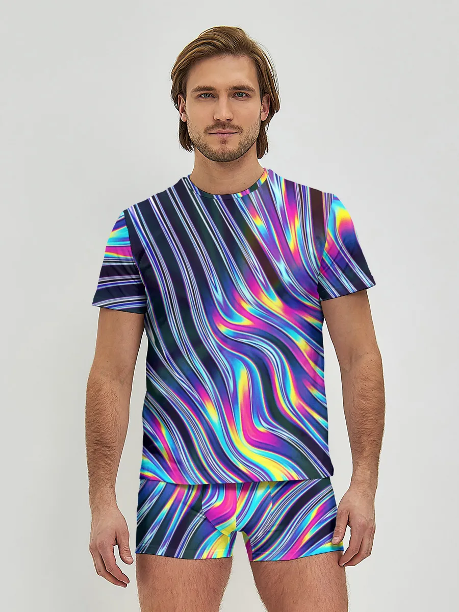 Мужские трусы с футболкой / DIGITAL ABSTRACT