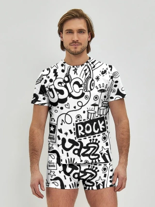 Мужские трусы с футболкой / Rock