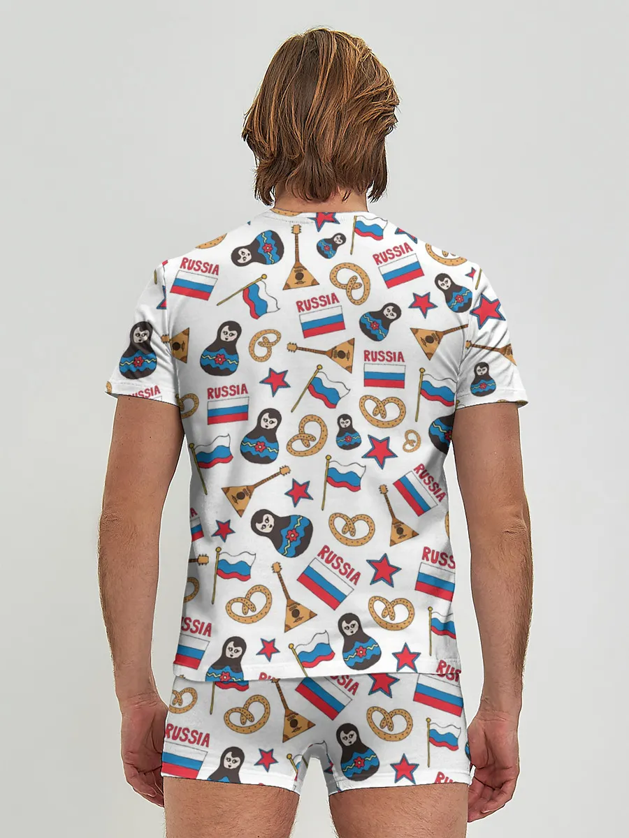Мужские трусы с футболкой / РОССИЯ УЗОР